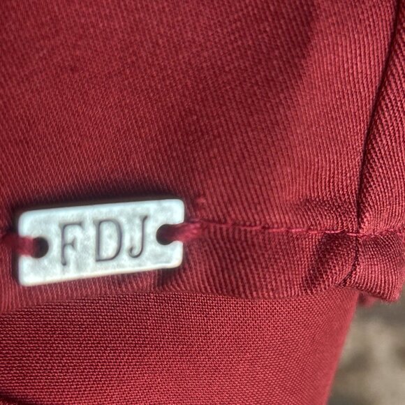 FDJ French Dressing Jeans Paprika Tunic Length Roll Tab Sleeve Blouse NWT Large - Picture 9 of 10